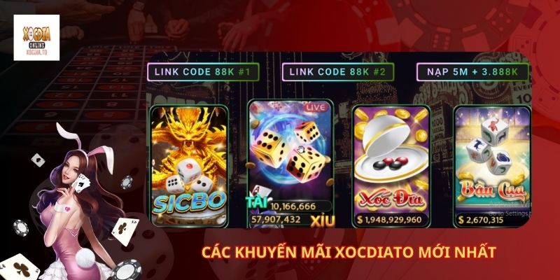 Các khuyến mãi Xocdiato mới nhất