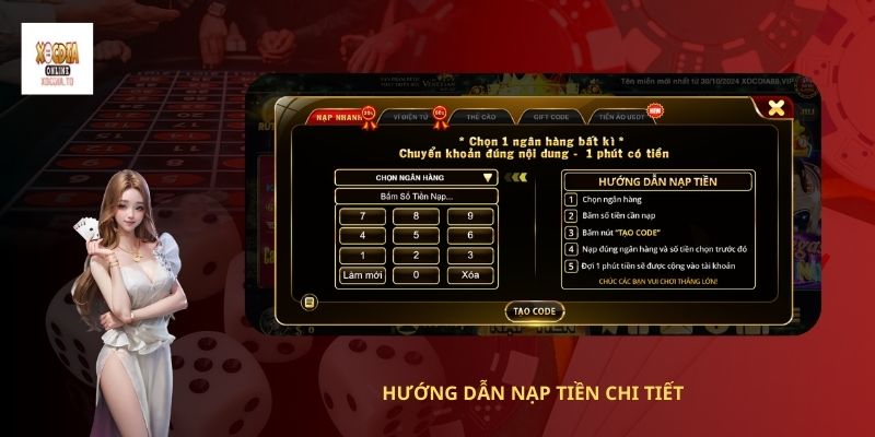 Những Hình Thức Nạp Tiền Xóc Đĩa