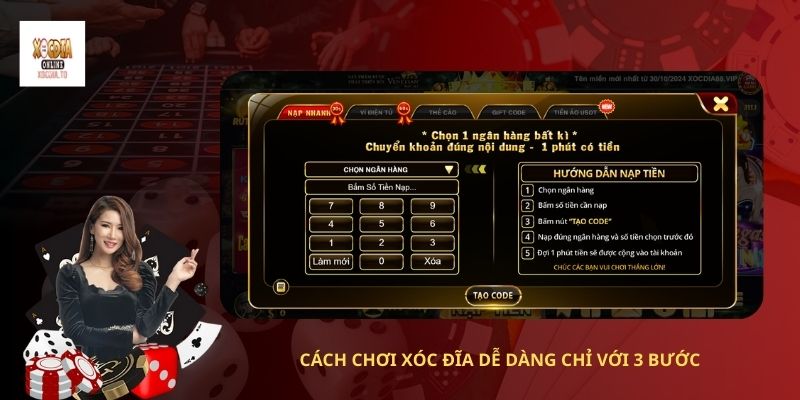 Hướng dẫn cách chơi Xocdiato