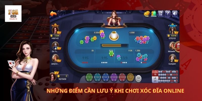 Những điểm cần lưu ý khi chơi xóc đĩa online 