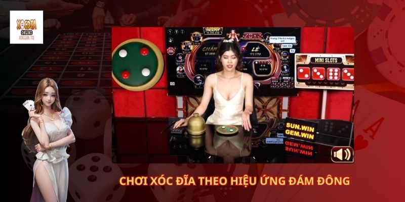 chơi xóc đĩa theo hiệu ứng đám đông